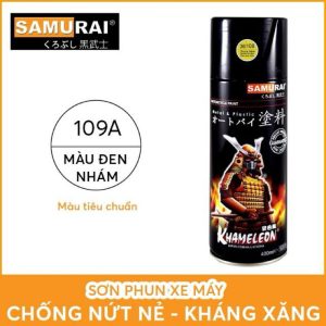Sơn Xịt SAMURAI - Màu Tiêu Chuẩn - 109A đen nhám