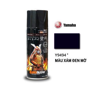 Sơn Xịt SAMURAI - Màu Chuẩn 1* - Y9494* Xám đen mờ